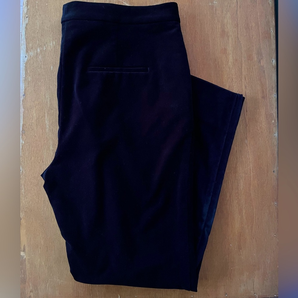 Rachel Roy Velvet Cropped Dress Pants— Size 10